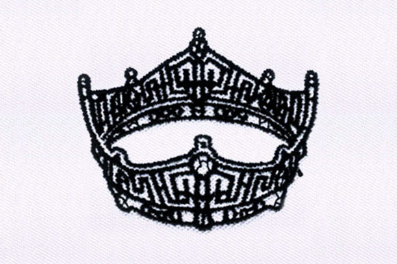 Black Crown: A Seasonal Embroidery Staple