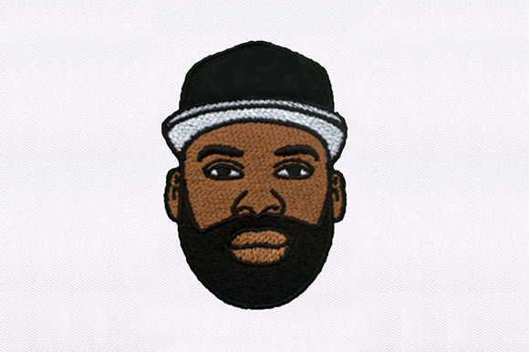 Calm Bearded Man Design