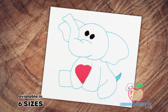 Cute Baby Elephant Sketch