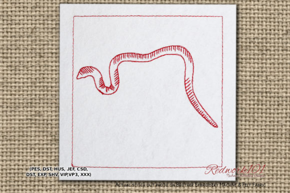 Earthworm Redwork: A Boutique Sweatshirt Embroidery Review