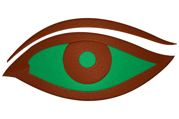 Egyptian Eye Embroidery Design