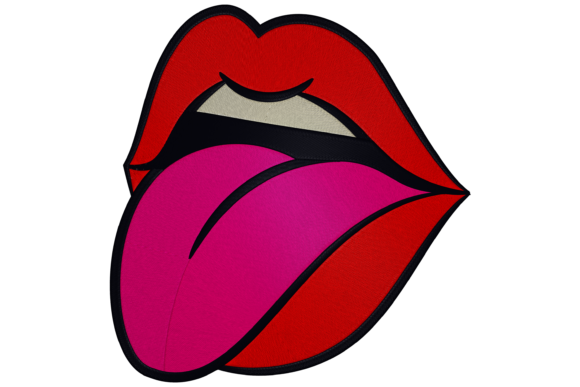 Mouth, Tongue, and Lips Embroidery Design Review