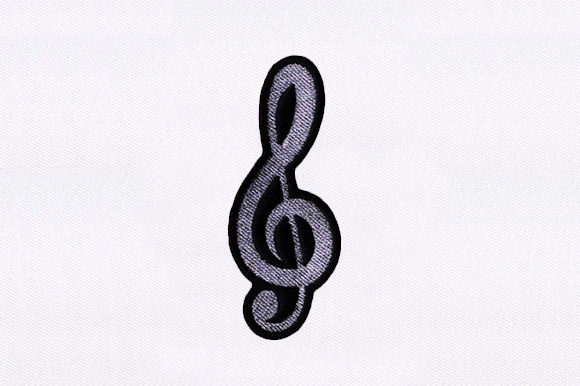 Notation Symbol: A Music-Inspired Embroidery Design for Small Business Branding