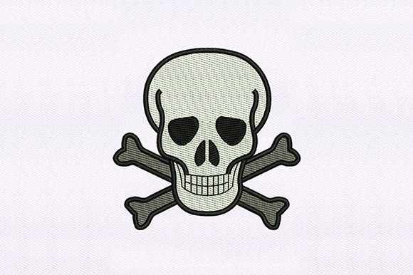 Skull Crossed Bones: A Seasonal Embroidery Workhorse