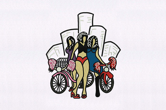 Slick Female Cyclists Design