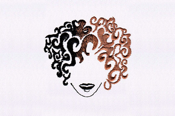Wavy Haired Girl Design