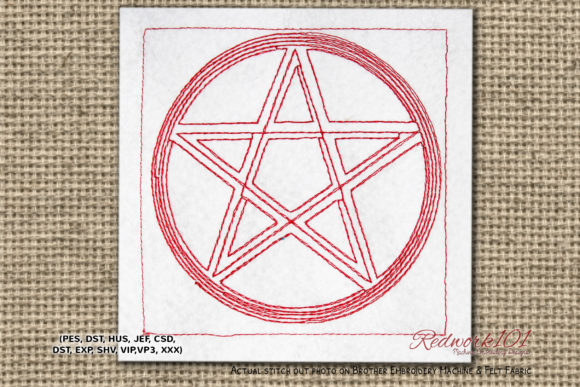 Wicca Pentacle Embroidery Review